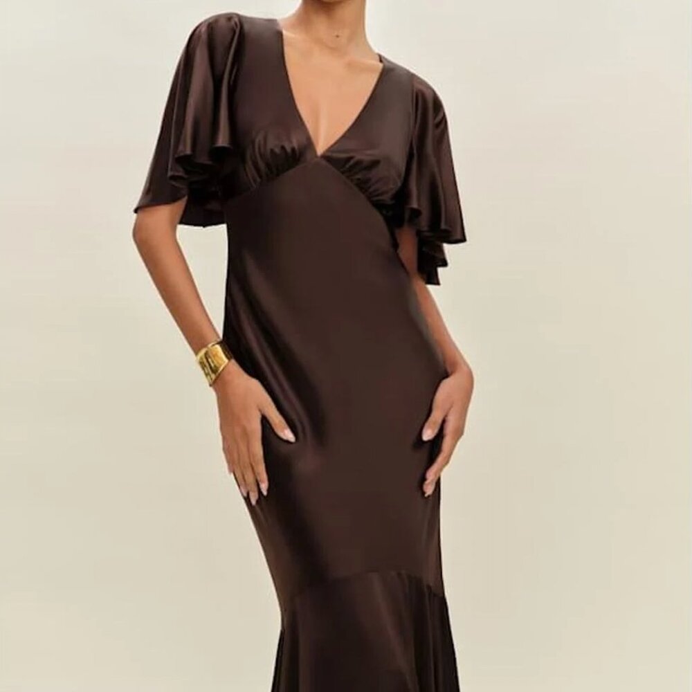 Reformation Thea Silk Dress